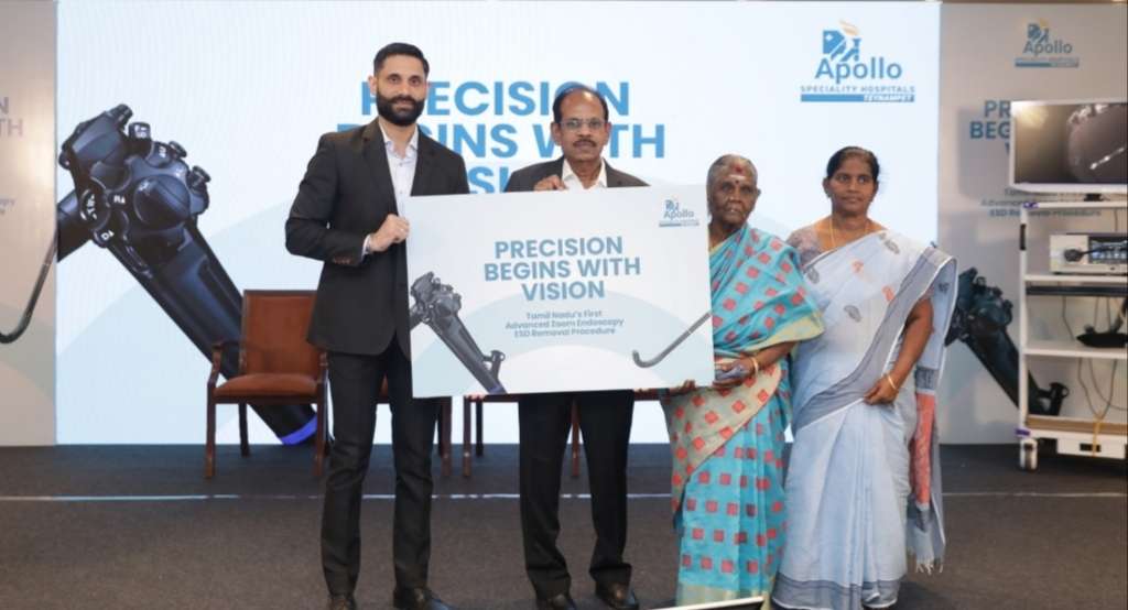 Apollo Speciality Hospitals, Teynampet Successfully Removes 15-cm Colon Tumor in 80-Year-Old Using Advanced Zoom Scope Technology