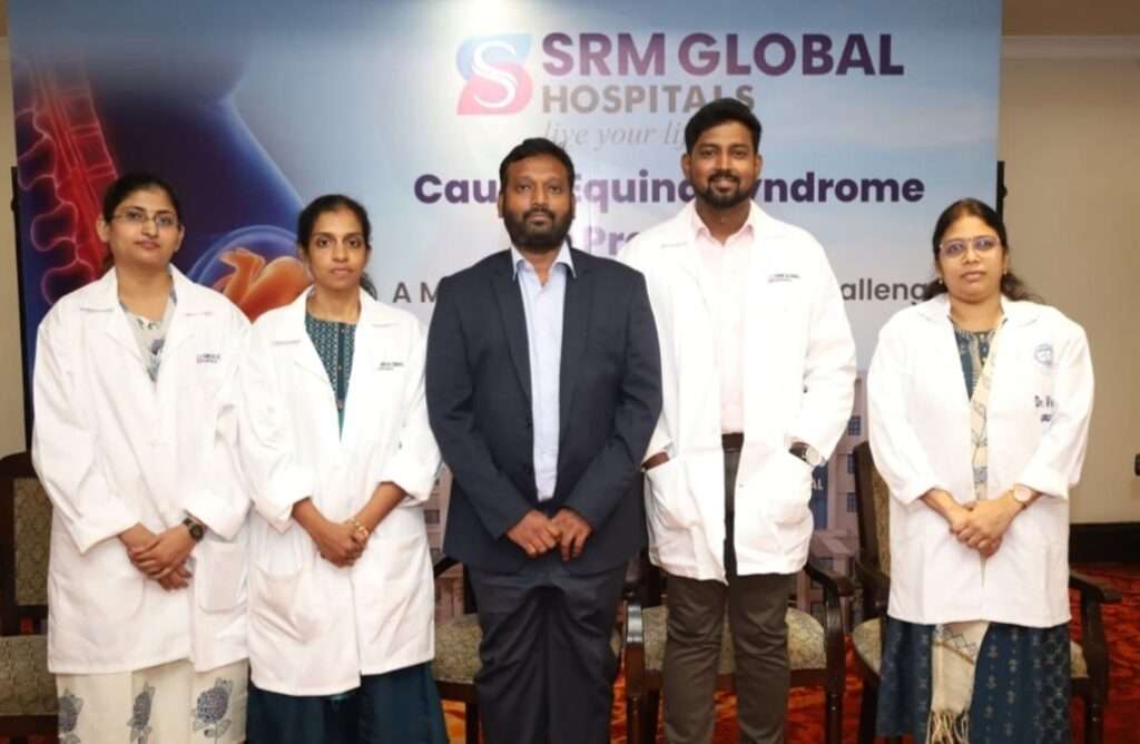 SRM Global Hospitals Saves Mother and Baby with Rarer Dual Surgery for C-Section and Spinal Emergency