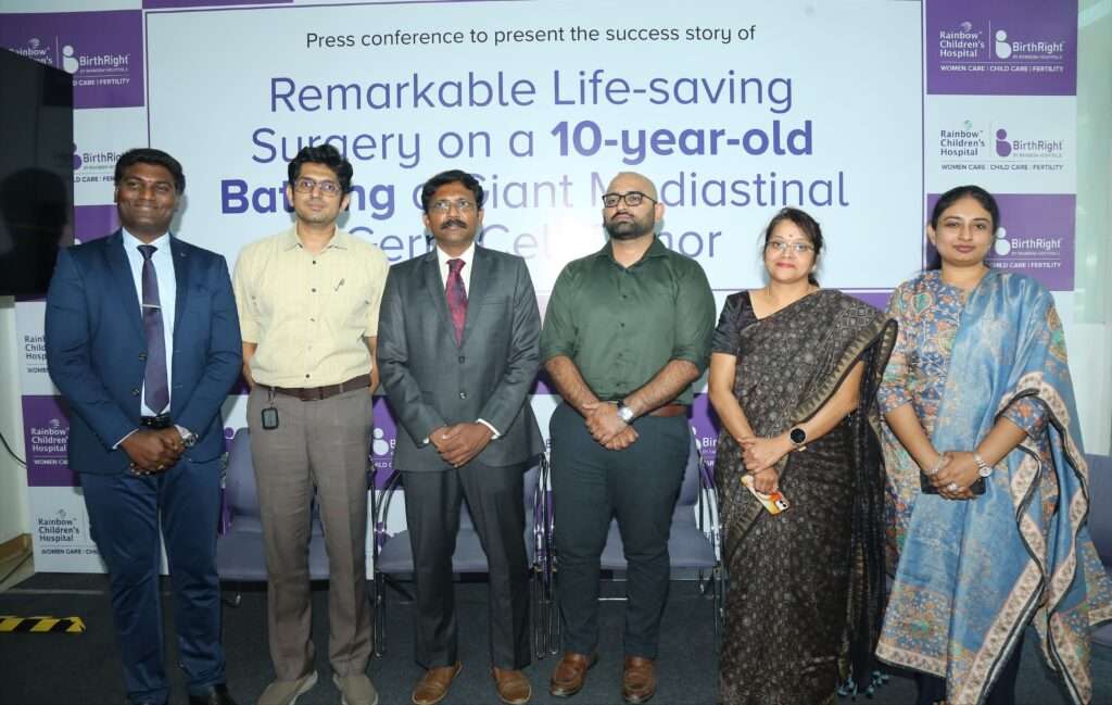 Silent Symptoms, Timely Diagnosis Save 10-Year-Old from Rare 900g Germ Cell Tumor at Rainbow Children’s Hospital