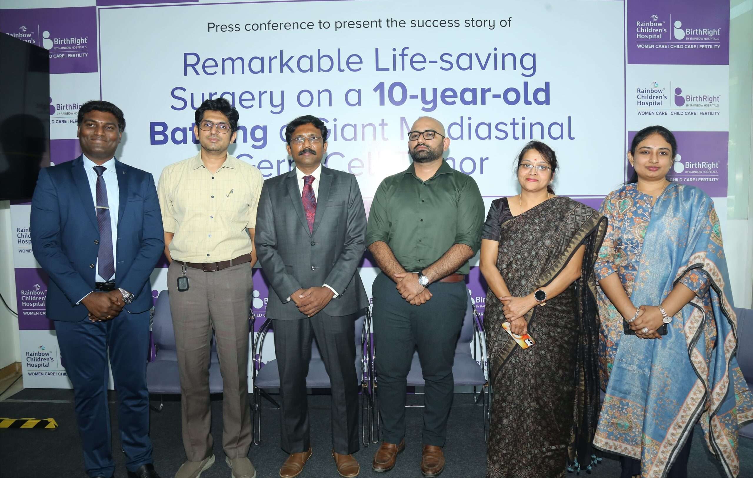 Silent Symptoms, Timely Diagnosis Save 10-Year-Old from Rare 900g Germ Cell Tumor at Rainbow Children’s Hospital