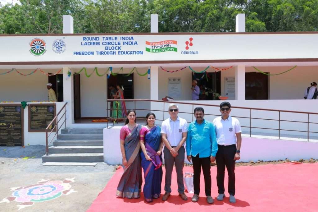 Madras Sterling Round Table 123 & Ladies Circle 63 Inaugurate 4 New Classrooms at Government Boys High School