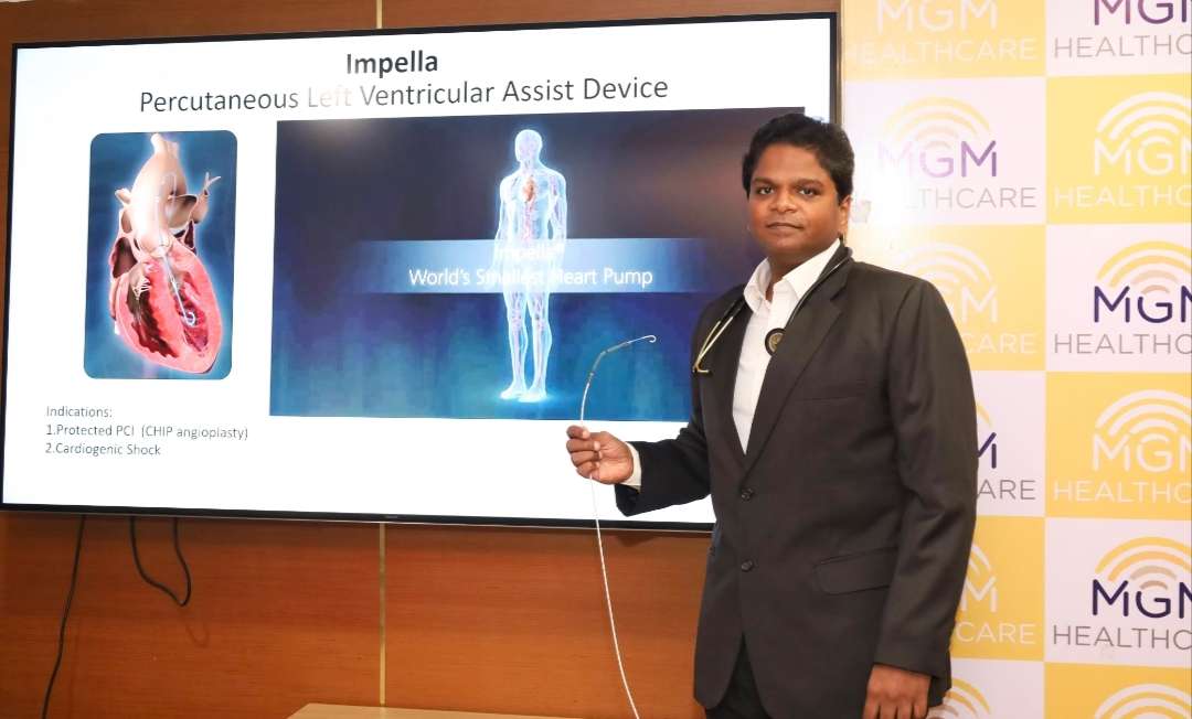 Life-saving emergency angioplasty successfully performed with advanced heart support technology