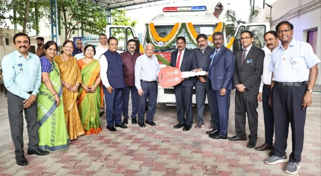 Rotary Delivers Life on Wheels: ₹35 Lakh Blood Donation Van Gifted to Chennai