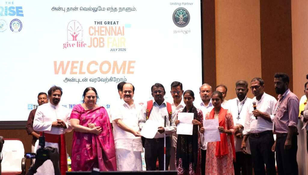 30,000 Youth Secure Jobs at Mega Chennai Job Fair Organised byThe Rise and GiveLife Foundations in Chennai
