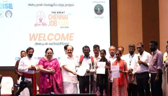30,000 Youth Secure Jobs at Mega Chennai Job Fair Organised byThe Rise and GiveLife Foundations in Chennai