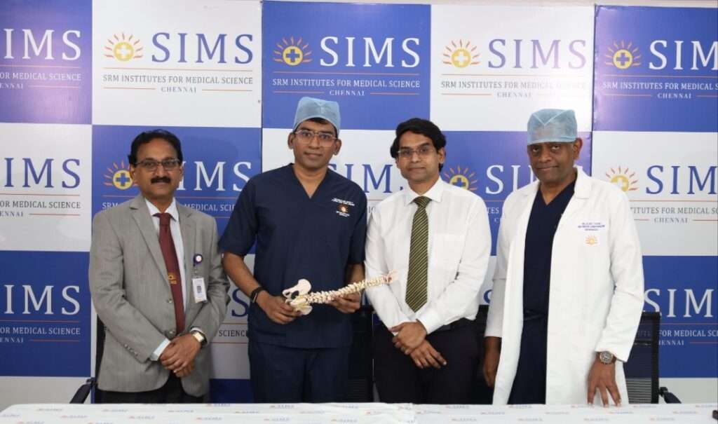 SIMS Hospital Treats Spinal Compression in 84-Year-Old with Pacemaker Through Single-Incision Endoscopic Surgery