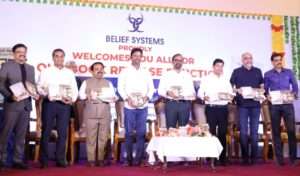 Minister Launches Balaji Seshadri’s Books on Belief Systems and Human Resource Management