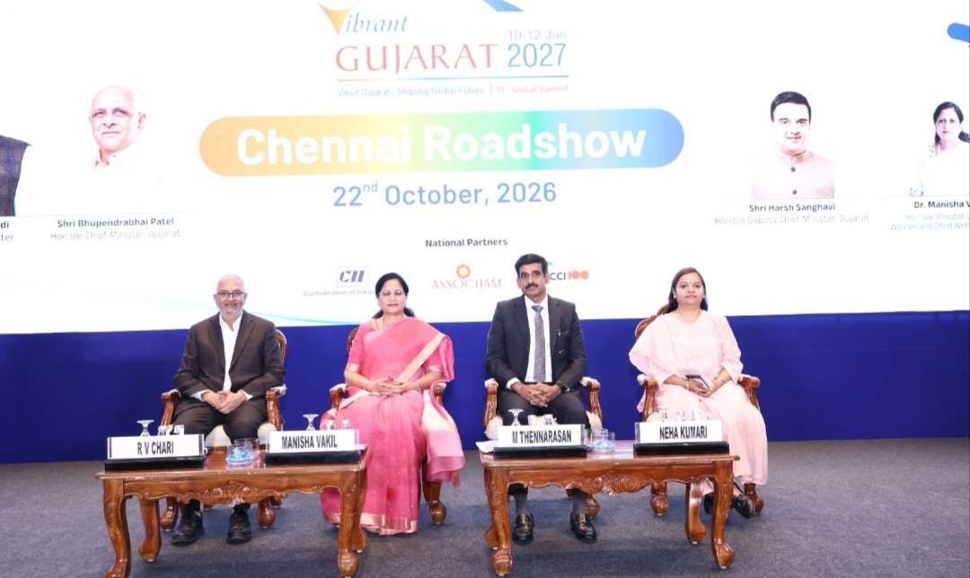 Vibrant Gujarat Global Summit 2027 Roadshow Held in Chennai, Highlights Opportunities for Industrial Collaboration