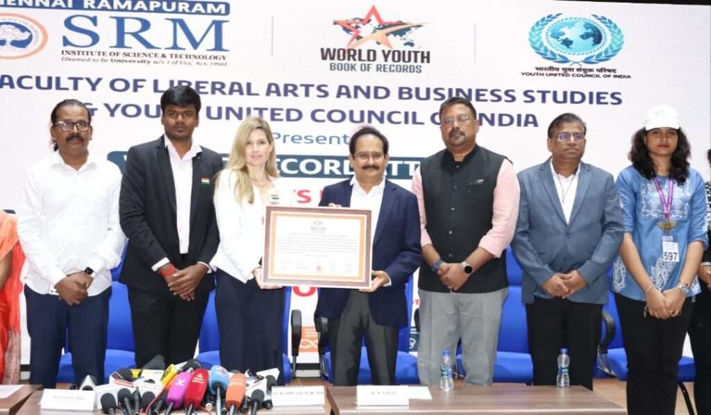 SRM Ramapuram Makes a World Record Attempt to Promote Sustainable Fashion and Textile Upcycling